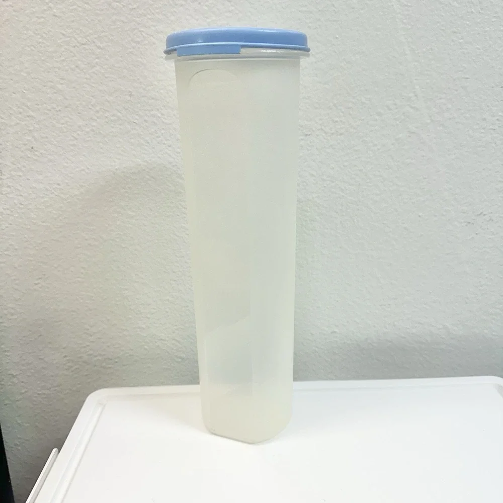 Vintage Tupperware Spaghetti Keeper 1661 Modular Mate Canister Blue Lid‎ 1607